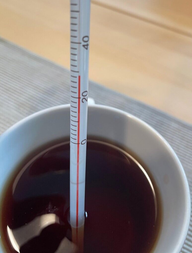 マグカップ紅茶温度③